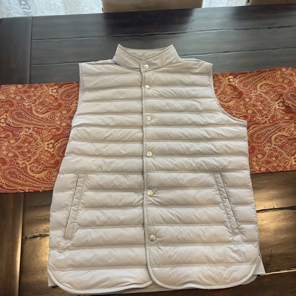 Peter Millar Men's Medium Quilted Puffer Regent Vest Gale Grey MSRP $285 - Picture 3 of 11